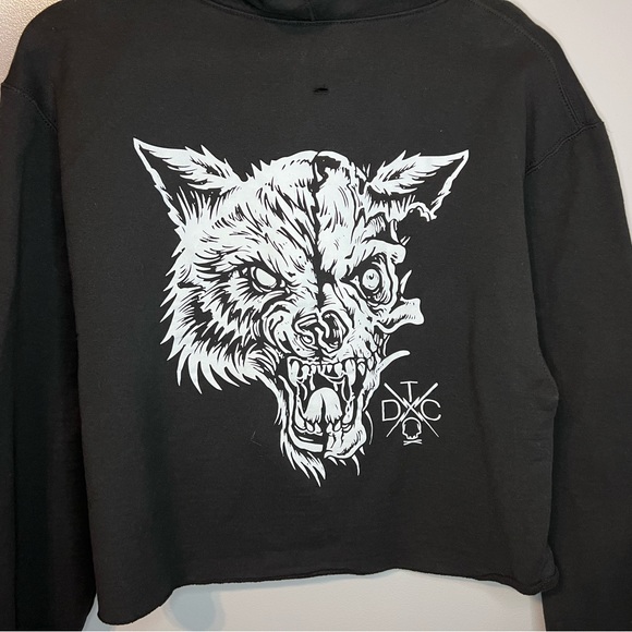 Lady’s Cropped Hoodie - Picture 3 of 3